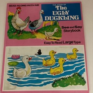 Vintage read along with me children book (The Story of The Ugly Duckling)